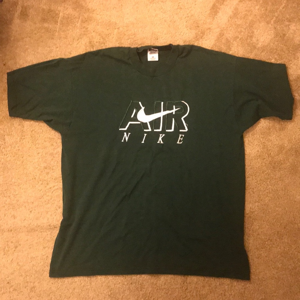 Over sized Nike air vintage green and white shirt - Picture 2 of 5